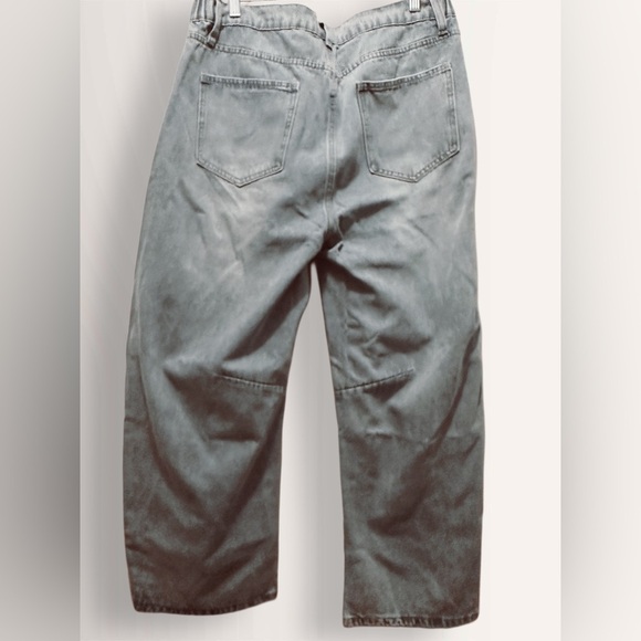 NWT Women’s Wide Leg Banana Jeans Light Wash Blue Size XL - Picture 6 of 8